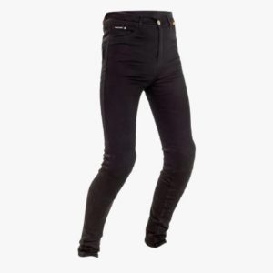 Black Richa Jegging Motorcycle Pants with D3O Knee Protection Slim Fit Riding Gear