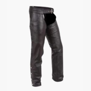 Leather Rally Motorcycle Riding Chaps made with premium cowhide leather