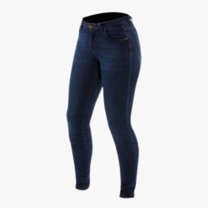 Dainese Denim Skinny Motorcycle Riding Pants for Women with CE Knee Protectors
