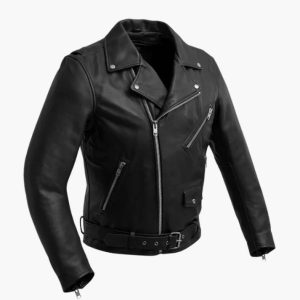 Premium Brando Style Motorcycle Leather Jacket for Bikers