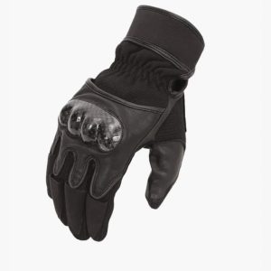 Performance Invador Leather Motorcycle Gloves with Hard Shell Knuckle Protection